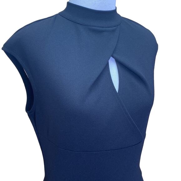 Miusol Black Wrap Peep Hole Little Black Dress Size Medium - Picture 2 of 8